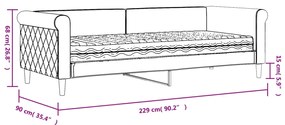 ΚΑΝΑΠΕ ΚΡΕΒΑΤΙ ΜΕ ΣΤΡΩΜΑ ΣΚΟΥΡΟ ΠΡΑΣΙΝΟ 80 X 200 ΕΚ. ΒΕΛΟΥΔΙΝΟΣ 3197742