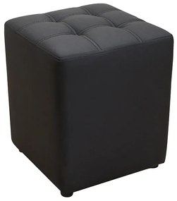 CUBE BLACK PU ΣΚΑΜΠΟ 35X35X42εκ.