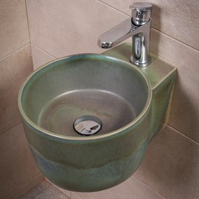 Pindos Olive Matt 31x40 - Νιπτηρας Μπανιου