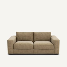 Καναπές 3 θέσεων compact από βελούδο stonewashed, SKANDER