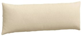 vidaXL Μαξιλάρι Καναπέ 2 pcs Κρεμ 120 x 40 cm ύφασμα