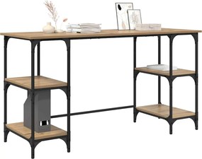 vidaXL Γραφείο Artisan Oak 140 x 50 x 75 εκ. Επεξεργασμένο ξύλο