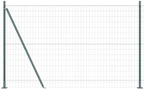 vidaXL Euro Fence με 7 ανυψωμένα πόδια 1.5x10 μ Γαλβανισμένος χάλυβας