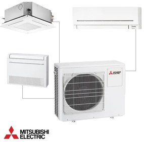 Εξωτερική μονάδα της Mitsubishi Electric MXZ-3F68VF, 23000 BTU, 55 m2, A++/A+, R-32, Λευκό
