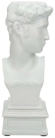 JΚ Home Décor - Κηροπήγιο Πολυρεζίν Λευκό 8.8x8.5x21.5cm