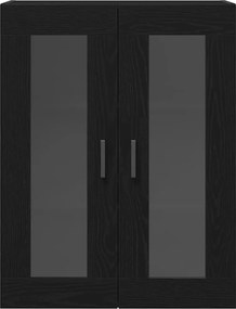 vidaXL Highboard 2 pcs Μαύρη δρυς 69,5 x 34 x 180 εκ.