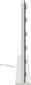 vidaXL Καθρέφτης Vanity LED Λευκό 80 x 10 x 52,5 εκ Γυαλί και Χάλυβας