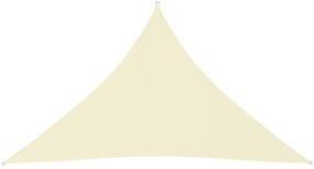 Πανί Σκίασης Τρίγωνο Κρεμ 3,5 x 3,5 x 4,9 μ. από Ύφασμα Oxford - Κρεμ