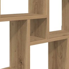 vidaXL Ράφι Κύβος Τοίχου Τεχνίτης Δρυς 78 x 15 x 93 εκ από Μοριοσανίδα
