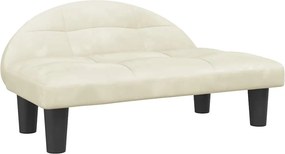 vidaXL Κρεβάτι Σκύλου Κρεμ 70x52x30 εκ. Βελούδινο