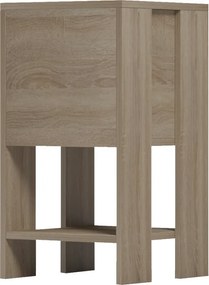 Κομοδίνο Reppo pakoworld sonoma 30x30x55εκ