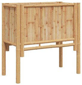vidaXL Υπερυψωμένη Ζαρντινιέρα Καφέ 70 x 35 x 70 εκ. Μπαμπού