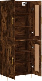 vidaXL Ντουλάπι Καπνιστή Δρυς 69,5x34x180 εκ. από Επεξεργασμένο Ξύλο