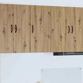 vidaXL Κρεμαστό ντουλάπι κουζίνας με ράφι Artisan Oak 40 x 31 x 80 εκ.