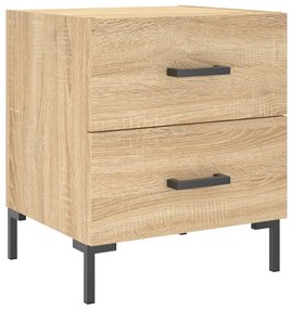 vidaXL Κομοδίνο Sonoma Δρυς 40 x 35 x 47,5 εκ. από Επεξεργασμένο Ξύλο