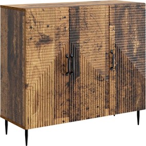 vidaXL Πλαϊνό γραφείο Παλαιωμένο ξύλο 89 x 34,5 x 80 εκ