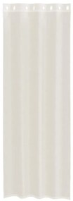 vidaXL Κουρτίνες Voile με ροδέλες 2 τεμάχια Κρεμ 140x300 εκ.