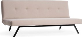 Τριθέσιος Καναπές Κρεβάτι Κρέμα NILUNE 64x180x78