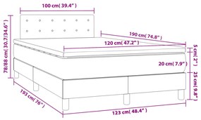 ΚΡΕΒΑΤΙ BOXSPRING ΜΕ ΣΤΡΩΜΑ ΚΑΠΟΥΤΣΙΝΟ 120X190ΕΚ.ΑΠΟ ΣΥΝΘ.ΔΕΡΜΑ 3269824