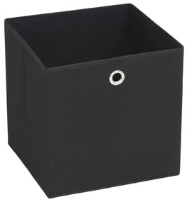 vidaXL Κουτιά Αποθήκευσης 4 τεμ. Μαύρα 28x28x28 εκ. Ύφασμα Non-woven