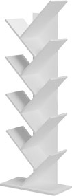 Βιβλιοθήκη Fyllo pakoworld λευκό 50x25x141.5εκ