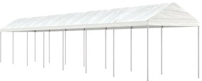 vidaXL Κιόσκι με Τέντα Λευκό 15,61 x 2,28 x 2,69 μ. από Πολυαιθυλένιο
