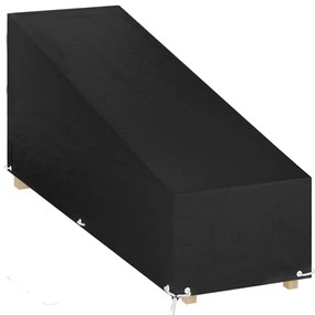 vidaXL Κάλυμμα Ξαπλώστρας με 12 Κρίκους 205x75x40/70 εκ. Πολυαιθυλένιο