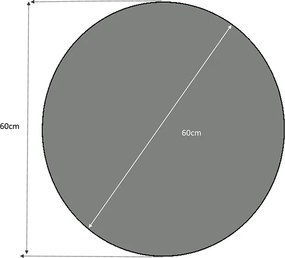 Καθρέπτης τοίχου Losta Megapap χρώμα λευκό 60x60x2,2εκ.