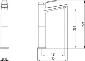 Karag Andare WNW168B73PA Nero - Μπαταρία Επιτραπεζιου Νιπτήρα