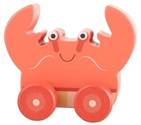 Ξύλινο Παιχνίδι Καβουράκι Push &amp; Pull Orange Tree Toys 60-07033