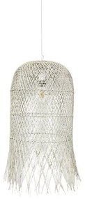 ΦΩΤΙΣΤΙΚΟ ΚΡΕΜΑΣΤΟ ΜΟΝΟΦΩΤΟ Ε27 MAX 60W H610XD330mmRATTAN  ΛΕΥΚΟ ARTE ILLUMINA KAI Eurolamp 144-33026