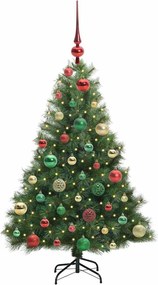 vidaXL Τεχνητό Χριστουγεννιάτικο Δέντρο Πράσινο 120 cm ΠΕ και PVC
