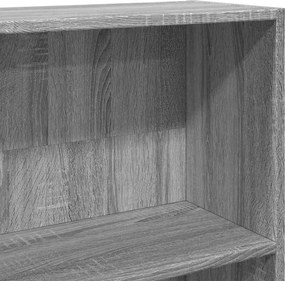 vidaXL Βιβλιοθήκη Γκρι Sonoma 80x24x176 εκ. από Επεξεργ. Ξύλο