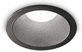 Χωνευτό Σποτ Φωτιστικό Οροφής LED 11W Μαύρο 2700K Φ8,5cm IP40 Trim Game 285412 Ideal Lux 285412