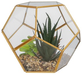 Τεχνητό Φυτό Σε Γυάλα (16x16x14) A-S Terrarium Glass 173033