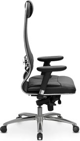 Καρέκλα γραφείου Samurai L1-2D Megapap εργονομική με ύφασμα TS Mesh και τεχνόδερμα χρώμα μαύρο 69x70x122/130εκ.