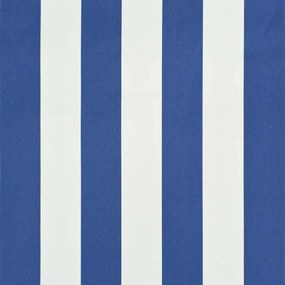 vidaXL Τέντα Συρόμενη Μπλε / Λευκό 150 x 150 εκ.