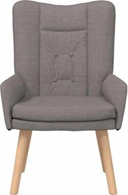 vidaXL Πολυθρόνα Taupe 63 x 67 x 94 εκ. Ύφασμα και κόντρα πλακέ