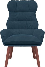 vidaXL Πολυθρόνα Μπλε 69 x 74 x 93 εκ. Βελούδο