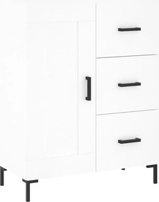 vidaXL Ντουλάπι Λευκό 69,5x34x180 εκ. από Επεξεργασμένο Ξύλο