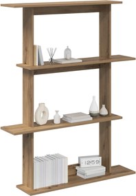 vidaXL Ράφι Τοίχου Artisan Δρυς 100 x 20 x 126 εκ. Επεξεργασμένο Ξύλο