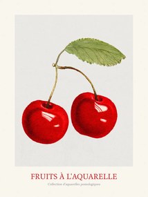 Εκτύπωση έργου τέχνης Cherries (Watercolour Kitchen Fruit), (30 x 40 cm)