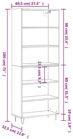 ΝΤΟΥΛΑΠΙ ΛΕΥΚΟ 69,5X32,5X180 ΕΚ. ΕΠΕΞΕΡΓΑΣΜΕΝΟ ΞΥΛΟ 3189565