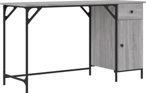 vidaXL Γραφείο Υπολογιστή Γκρι Sonoma 131x48x75 εκ. Επεξεργασμένο Ξύλο
