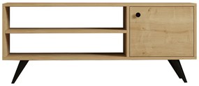 Έπιπλο τηλεόρασης Wison pakoworld σε oak απόχρωση 120x29x50εκ (1 τεμάχια)