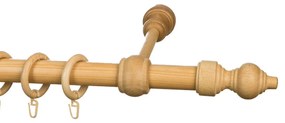Κουρτινόξυλο Φ28mm Μονό 160cm Με Άκρα Grace Allure Natural 660163