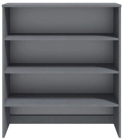 vidaXL Πάνω Μέρος Ντουλαπιού HAMAR Γκρι 90x30x100 εκ. Μασίφ Πεύκο