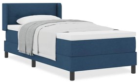 vidaXL Κρεβάτι box spring με στρώμα με στρώμα Μπλε 80 x 200 cm