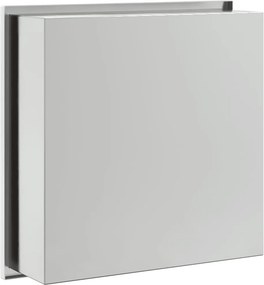 vidaXL Εσοχή Ντους Βουρστ. Ασήμι 32x32x9 εκ. Αν. Ατσάλι