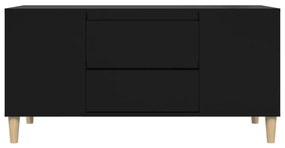 vidaXL Έπιπλο Τηλεόρασης Μαύρο 102x44,5x50 εκ. Επεξεργασμένο Ξύλο